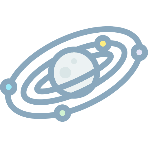 Solar system solar system planet space icon