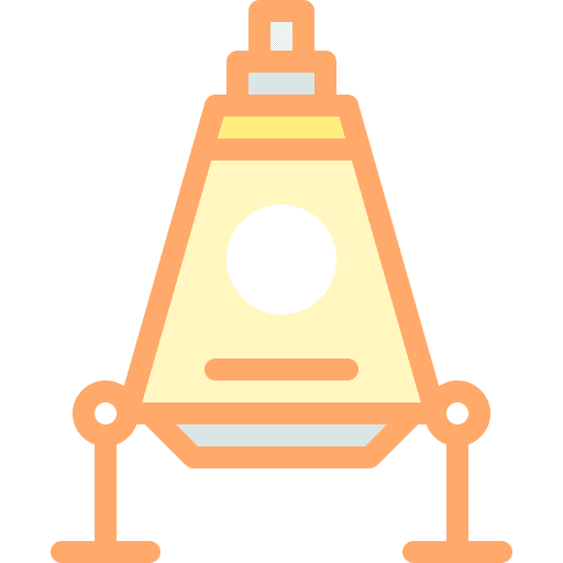 Space ship rocket ship transportation launch icon