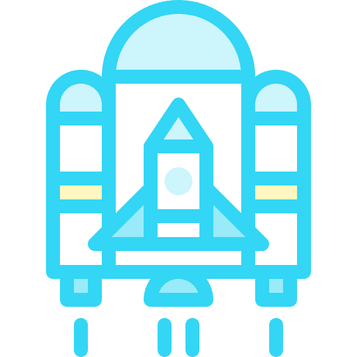 Spaceship transportation spaceship project icon