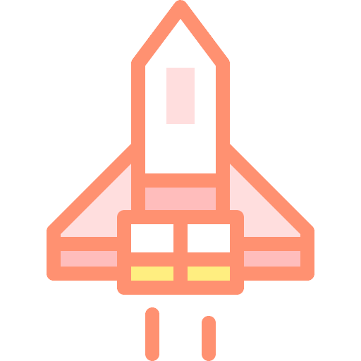 Spaceship undertake start project icon