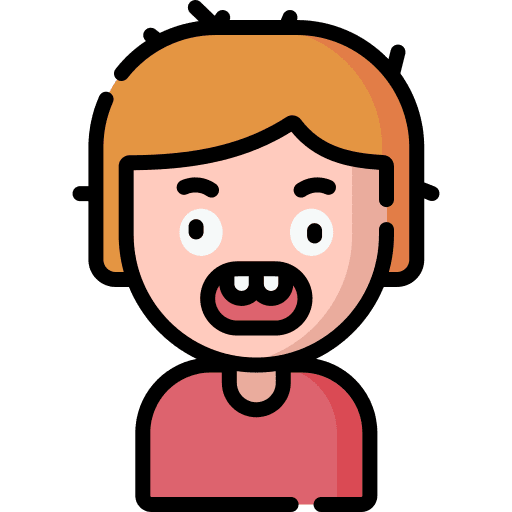 Crazy profile people mad icon