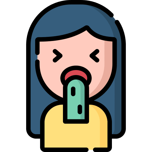 Disgusted vomiting disgusted people icon