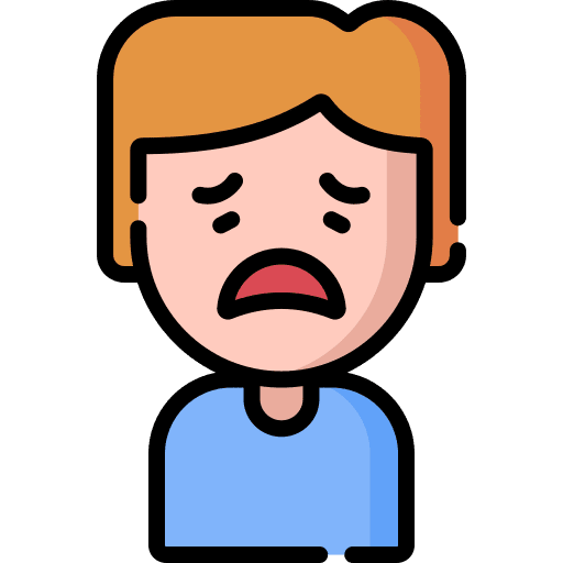 Frustrated unhappy people avatar icon