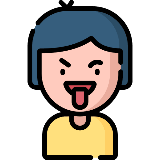 Naughty naughty man expression icon