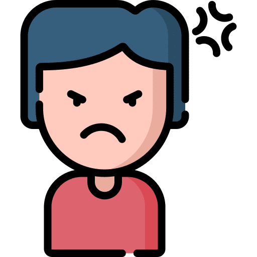 Anger mad anger stress icon