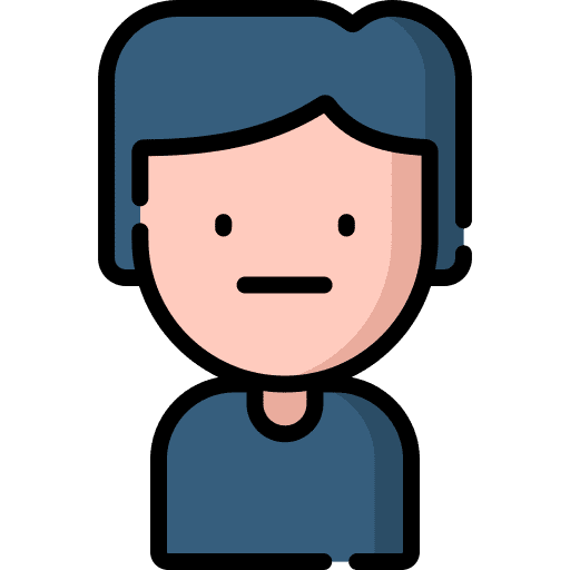 Neutral emotion people avatar icon