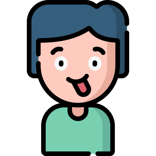 Zany avatar expression man icon