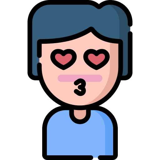 Fall in love love people man icon