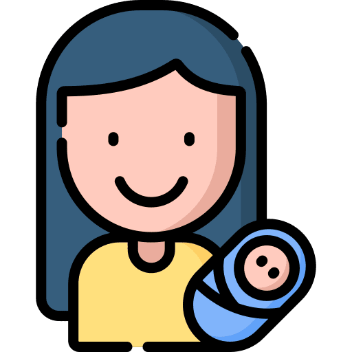 Motherhood people newborn motherhood icon