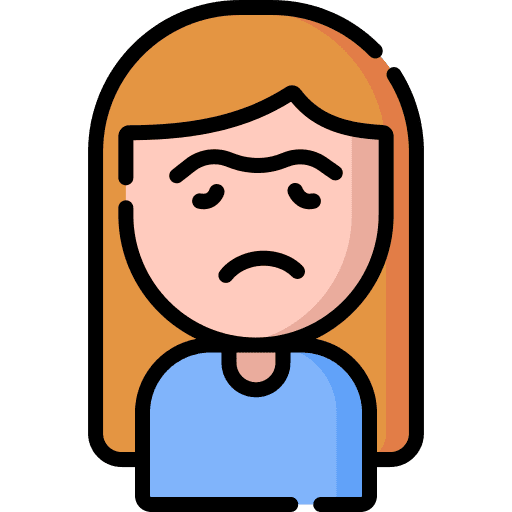 Puzzled puzzled feelings woman icon