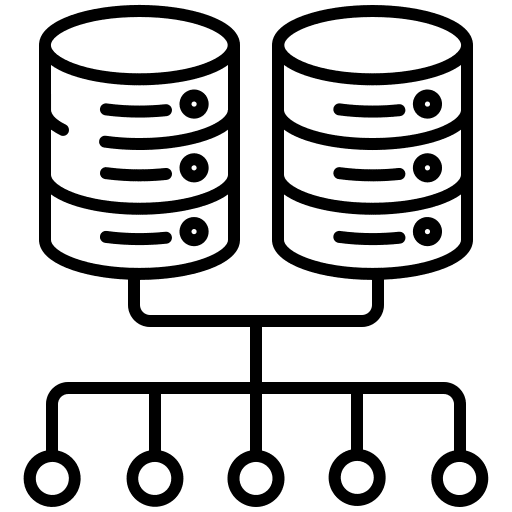 Server multimedia technology networking icon Server multimedia technology networking icon