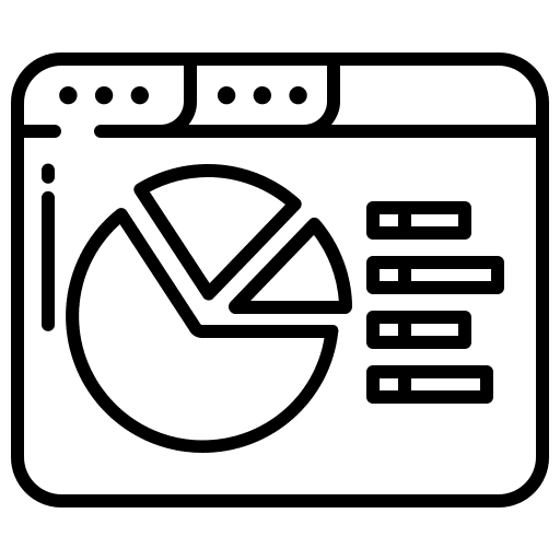 Web ui website pie chart icon