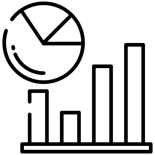 Analytics chart business and finance graphic icon Analytics chart business and finance graphic icon