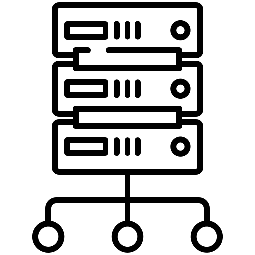 Big data seo and web proxy storage icon Big data seo and web proxy storage icon