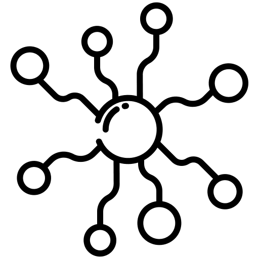 Connection business network multi channel icon Connection business network multi channel icon