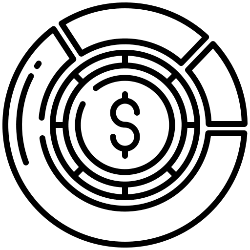 Dollar process graphic money icon Dollar process graphic money icon