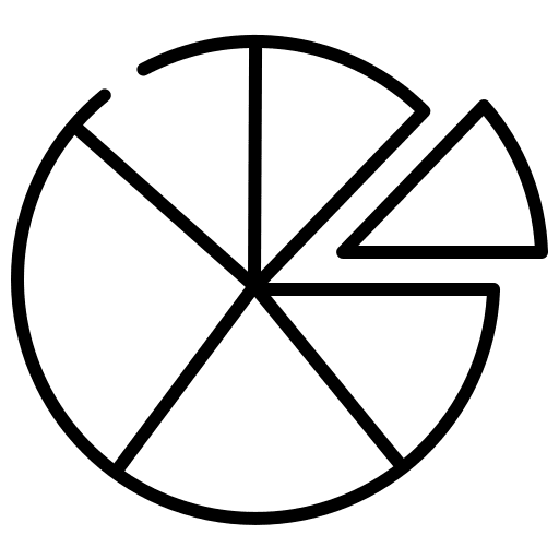 Pie chart business and finance financial business icon Pie chart business and finance financial business icon