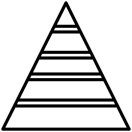 Pyramid graphic graphic business and finance chart icon Pyramid graphic graphic business and finance chart icon