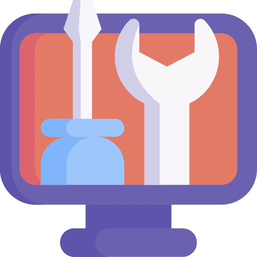 Web maintenance seo and web screwdriver construction and tools icon Web maintenance seo and web screwdriver construction and tools icon