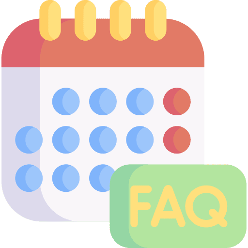 Calendar calendar faq questions icon Calendar calendar faq questions icon