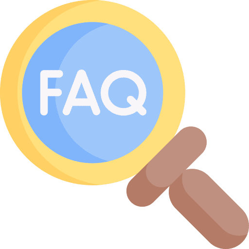 Search magnifying glass faq questions icon Search magnifying glass faq questions icon
