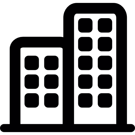 Commercial buldings building businesses infrastructure icon