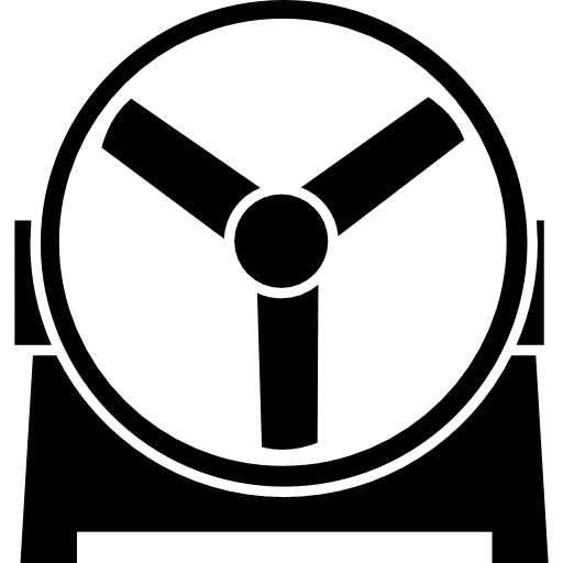 Floor fan summer tools and utensils propellers icon