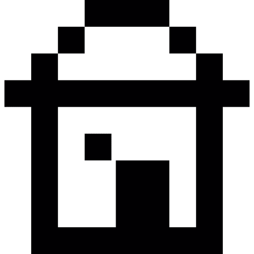 Home pixelated pixel web house icon