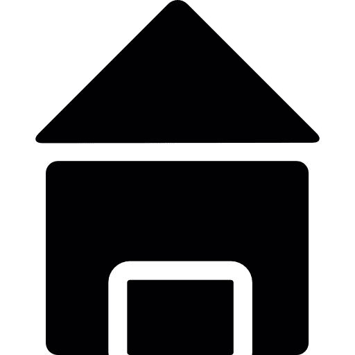 Black house home building houses icon