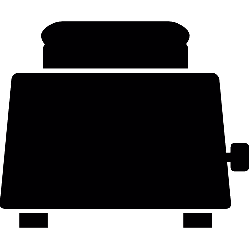 Toaster heat technology bread icon