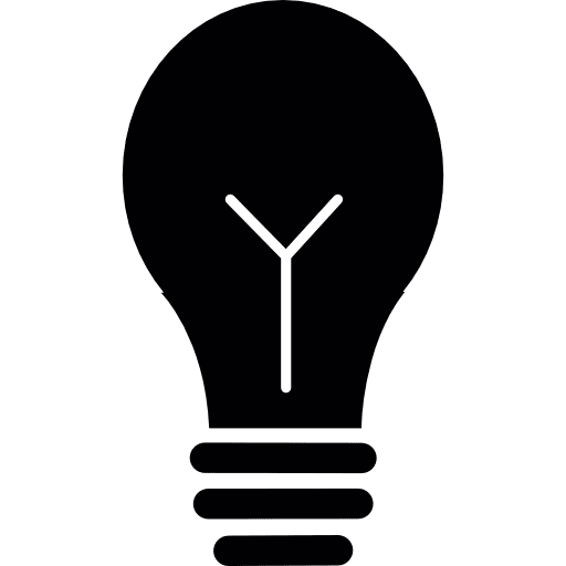 Vintage light bulb  light bulb electricity idea icon