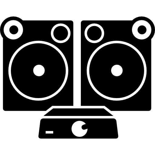 Audio equipment  speakers music equipment music icon