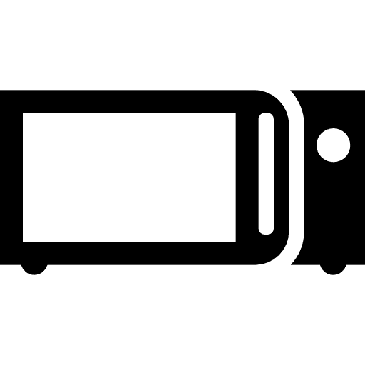 Microwave technology warm up heat icon