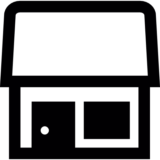 Cute tiny house constructions building shelter icon