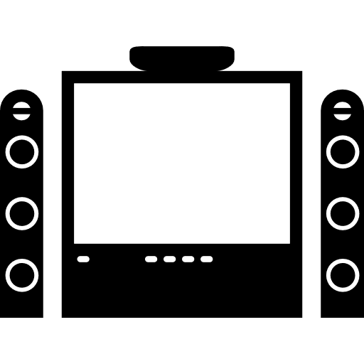 Home cinema monitor home cinema tv monitor icon