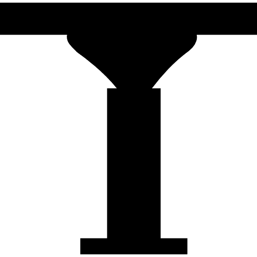 Small stand table table home furniture icon