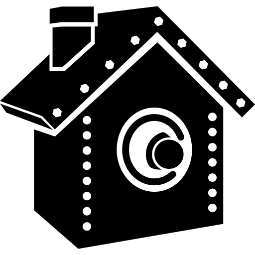 Home garden bird house icon