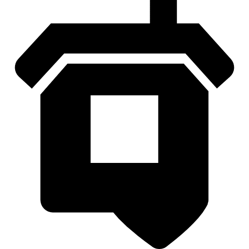 Home shelter house building icon