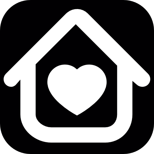 Love house lovely heart romance icon