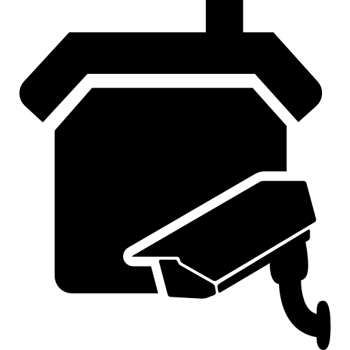 Home cctv real estate video camera icon