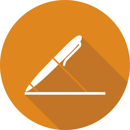 Pages apple pen writing icon