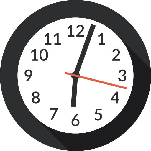 Wall clock circular clock watch clocks icon