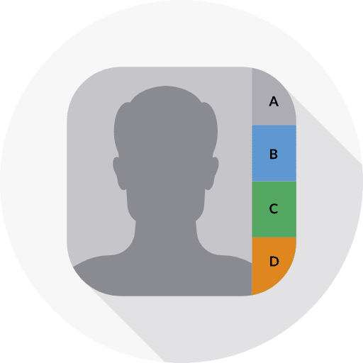 Contacts phone book contacts brands and logotypes icon