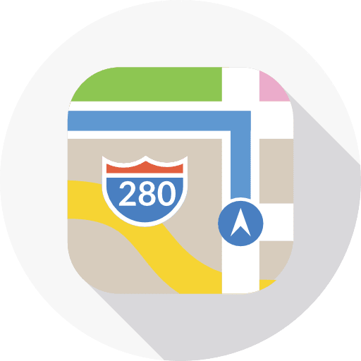 Maps logotype apple brand icon