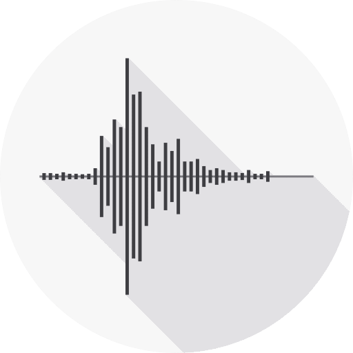 Voice technology radio microphone icon