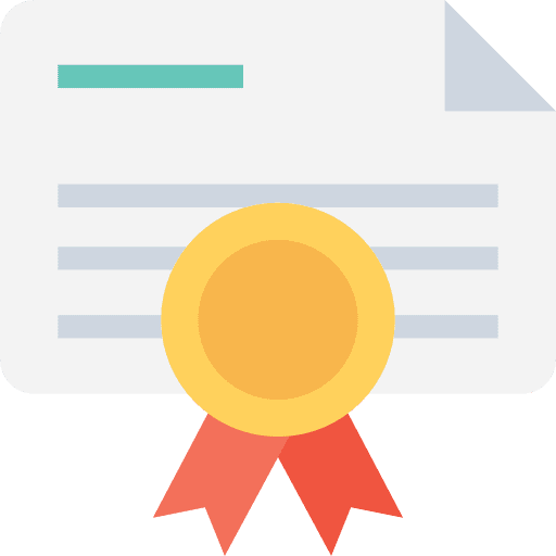 Certificate degree certificate interface icon