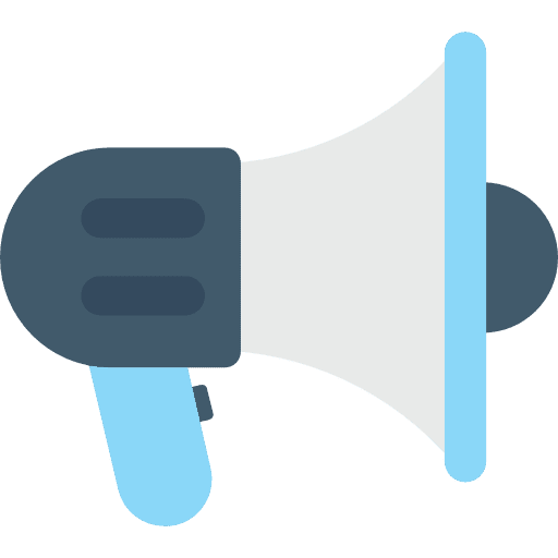 Megaphone bullhorn marketing protest icon