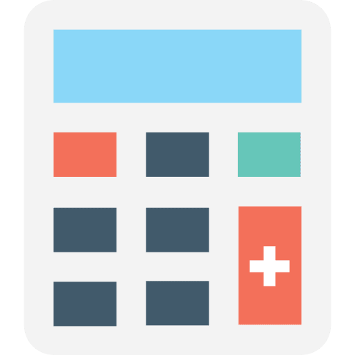 Calculator business and finance tool calculator icon
