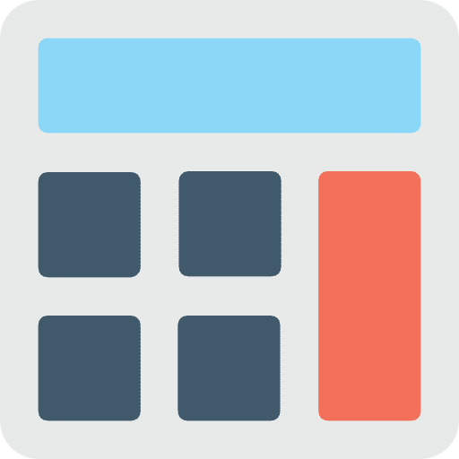 Calculator finances calculate business and finance icon