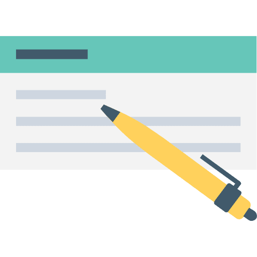 Check check business bank icon